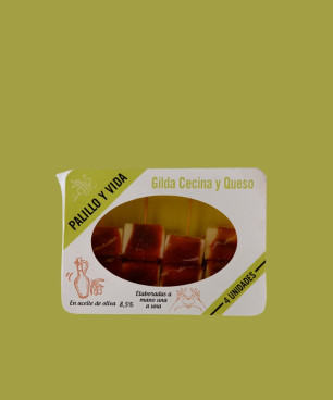 Gilda de cecina y queso