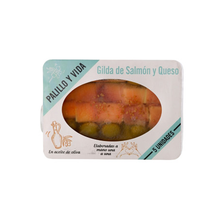 Gilda de salmón y queso