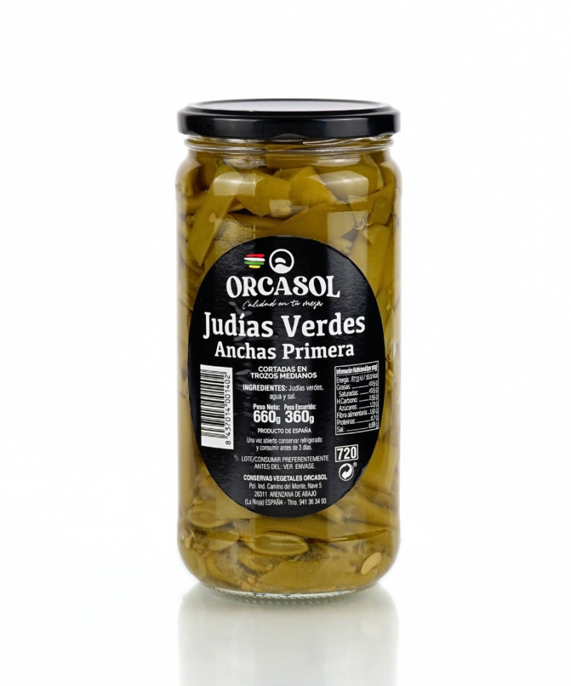 Judias Verdes Anchas al natural  primera