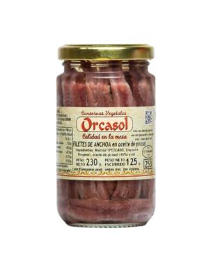 Filetes de anchoa en aceite de girasol