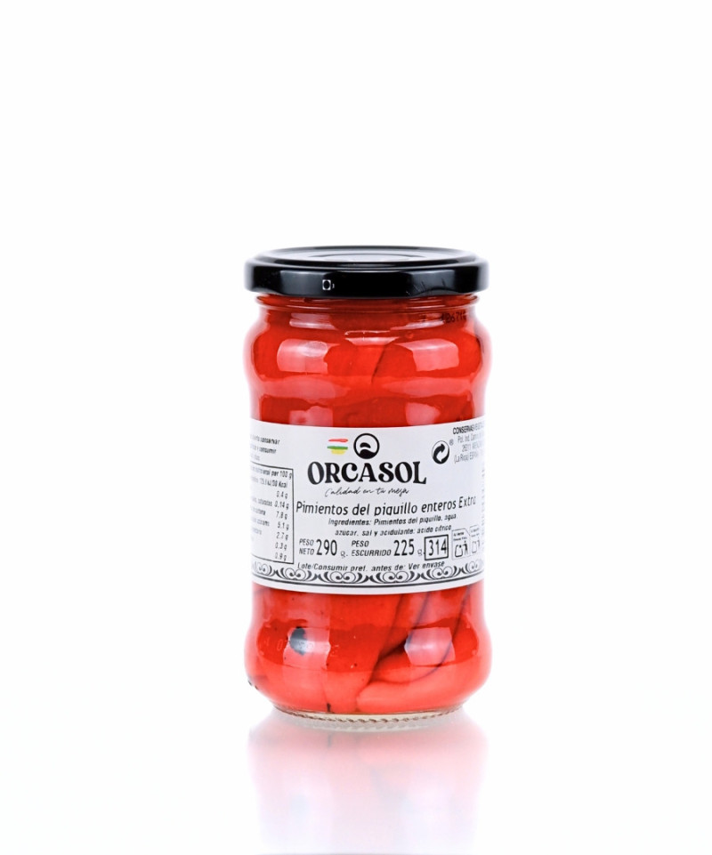 Pimientos del piquillo entero rojo extra Pimientos del piquillo entero rojo extra