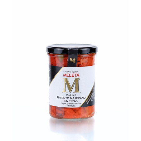 Pimientos Najerano en tiras rojos y entreverados primera