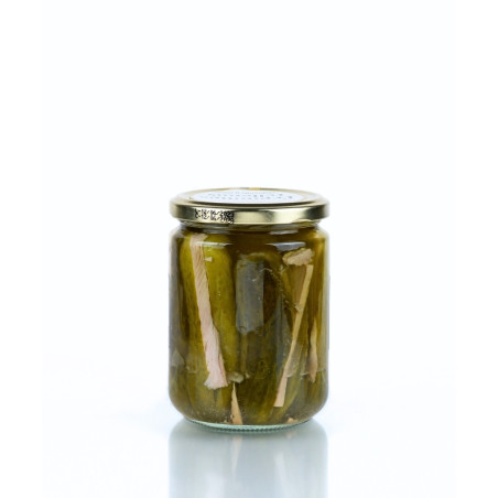 Pepinos rellenos de atún