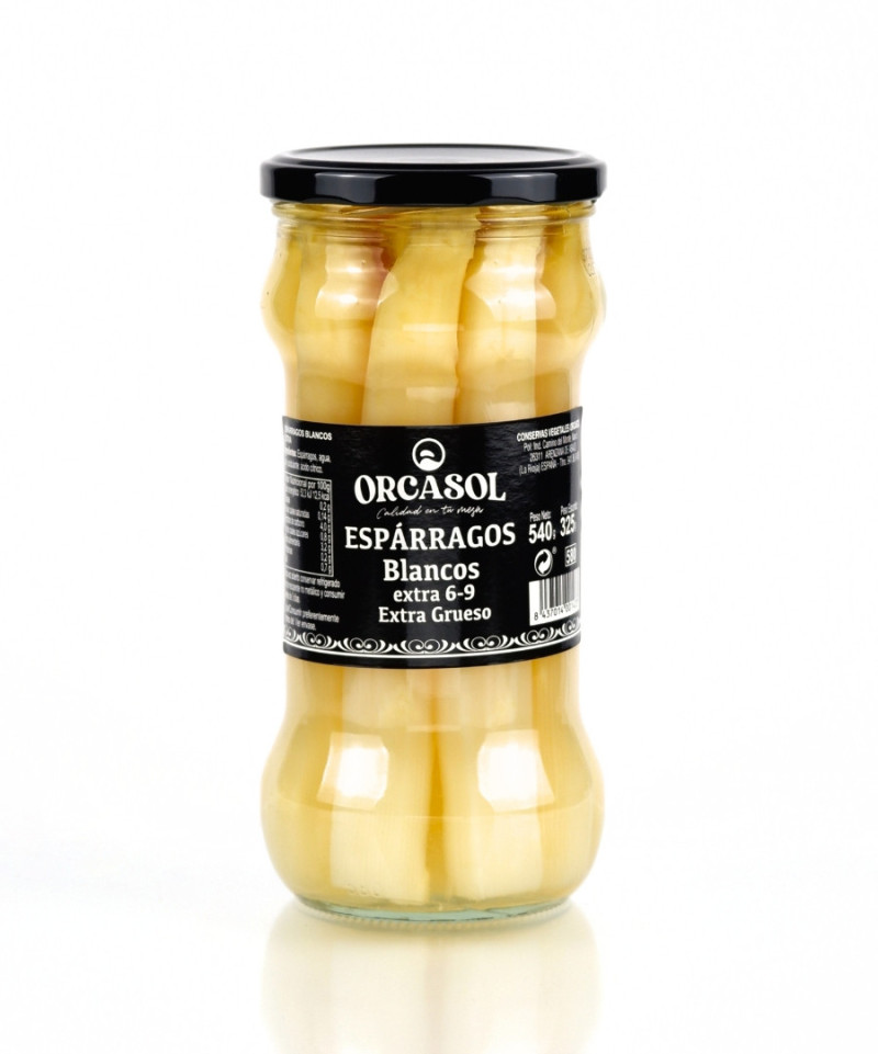 Espárragos blancos extra gruesos 6/9