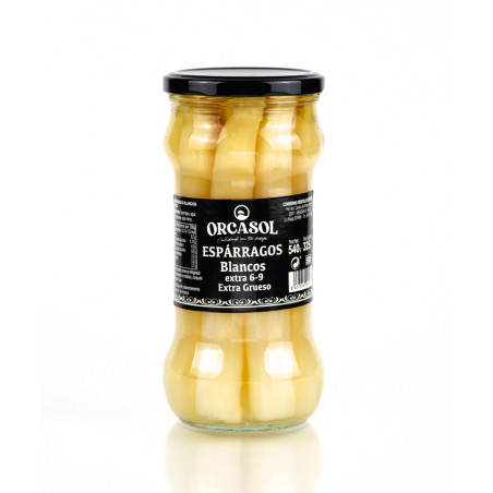 Espárragos blancos extra gruesos 6/9